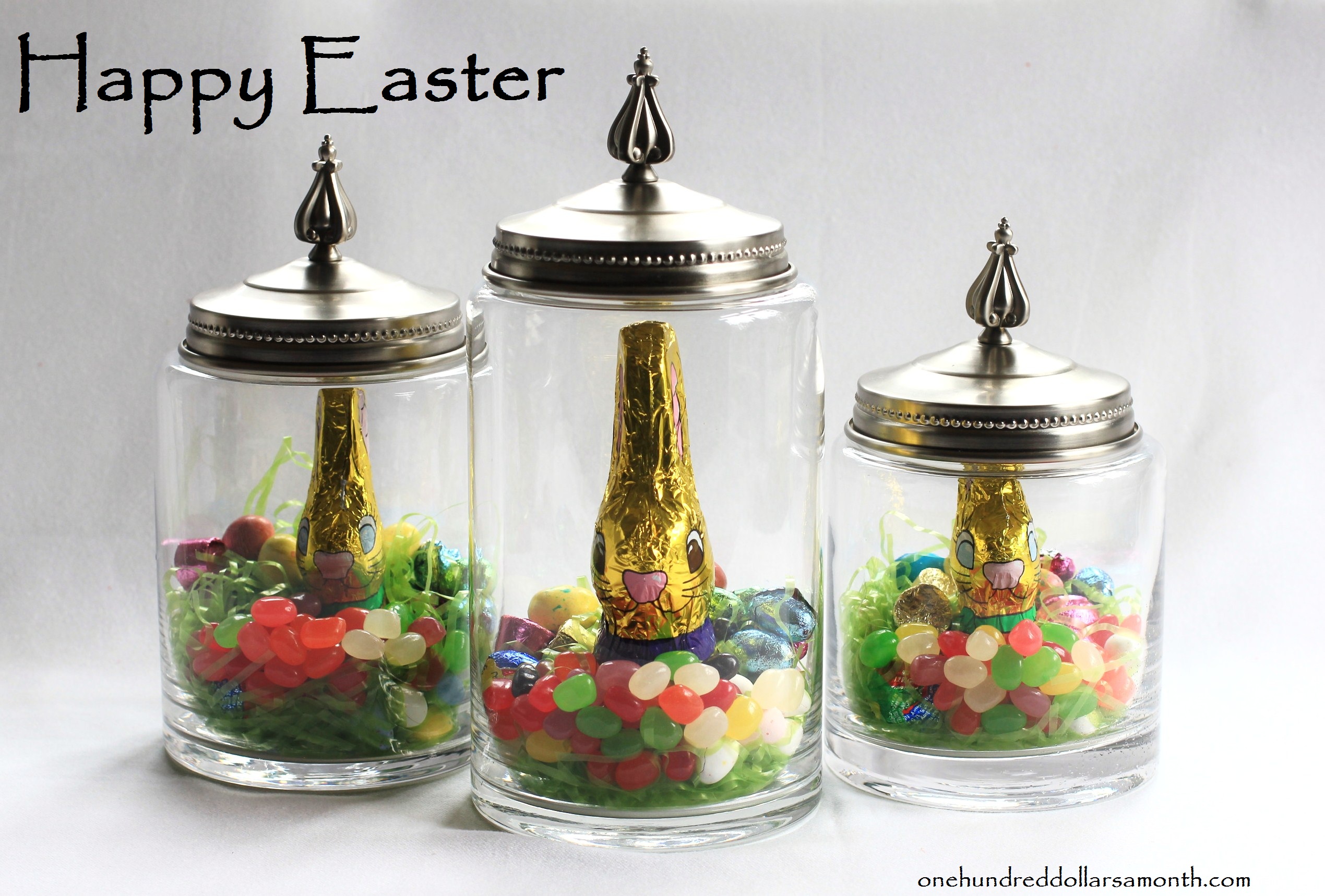 Last Minute Easter Idea: Treats in Glass Jars