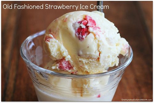 Recipe: Old Fashioned Strawberry Ice Cream