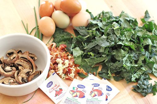 Recipe: Quiche with Kale, Bacon, Mushroom and Cheese