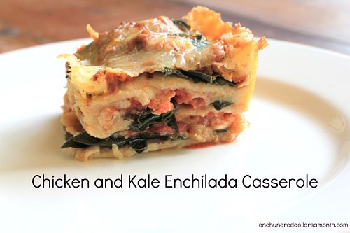 Recipe: Chicken and Kale Enchilada Casserole
