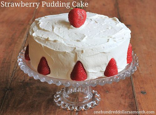 Recipe: The Best Strawberry Pudding Cake Ever
