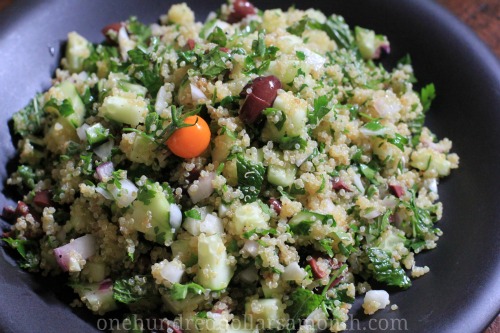 Easy Summer Recipes – Quinoa Salad with Cucumbers and Mint