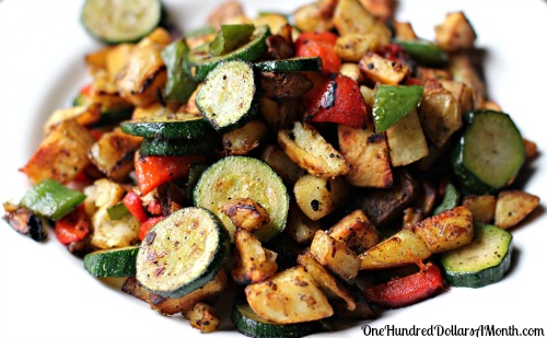 Easy Brunch Recipes – Fried Potatoes with Peppers and Zucchini