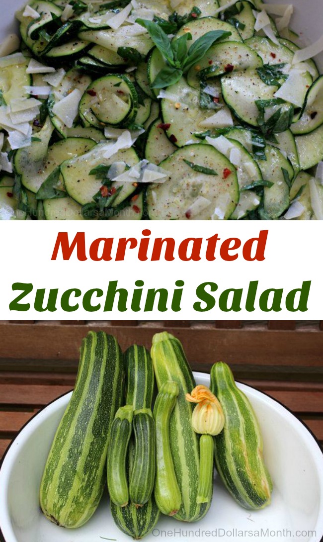 Easy Zucchini Recipes – Marinated Zucchini Salad