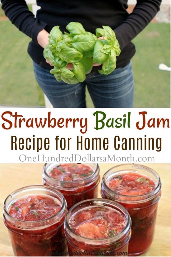 Canning 101 – Strawberry Basil Jam Recipe
