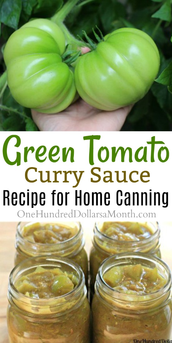 Canning 101 – Green Tomato Curry Sauce