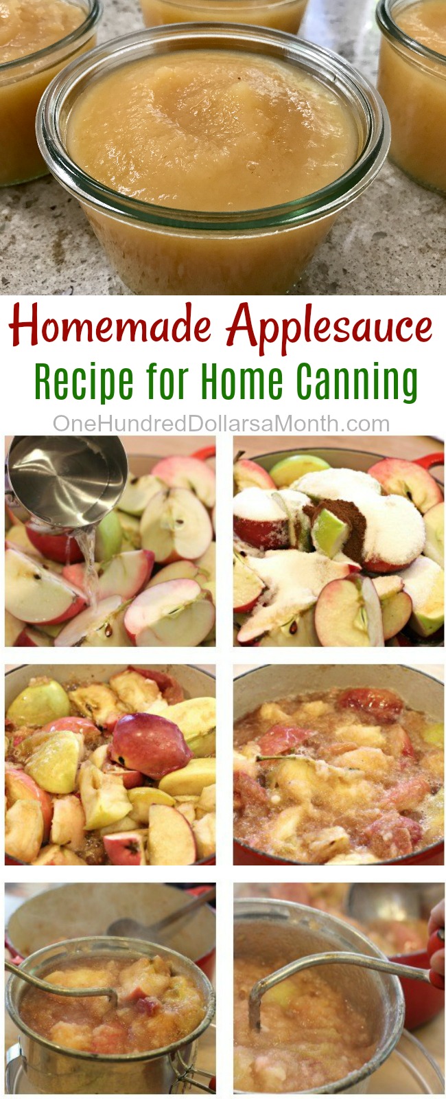 Canning 101 – How to Make Homemade Applesauce