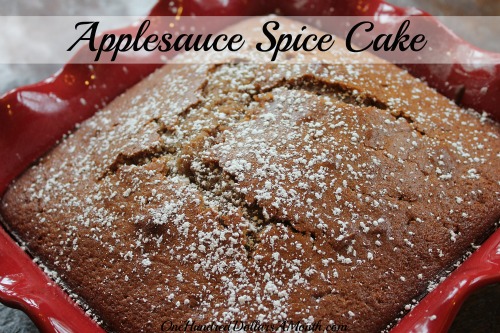 Easy Apple Recipes – Applesauce Spice Cake