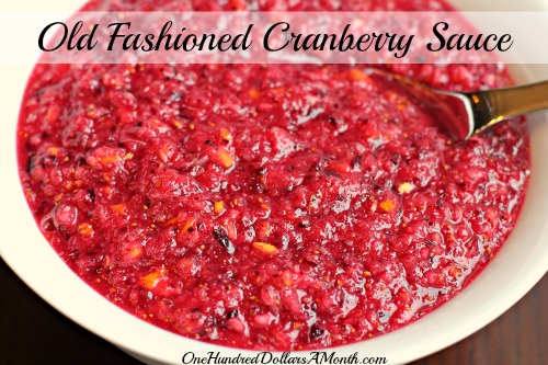 Thanksgiving Recipes – Old Fashioned Cranberry Sauce