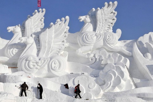 Snow Sculptures From Around the World