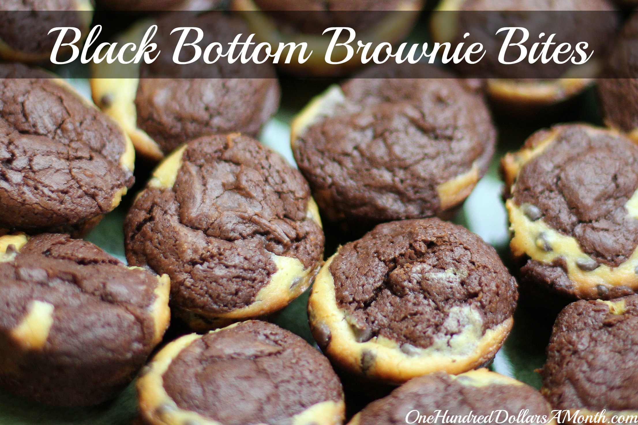 25 Days of Christmas Cookies – Black Bottom Mini Brownie Bites