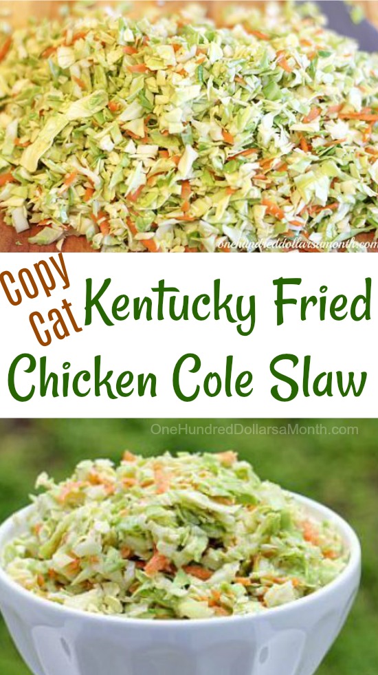 Super Bowl Recipes – Kentucky Fried Chicken Cole Slaw