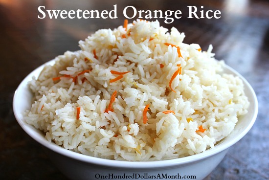 Rice Cooker Recipes – Sweetened Orange Rice