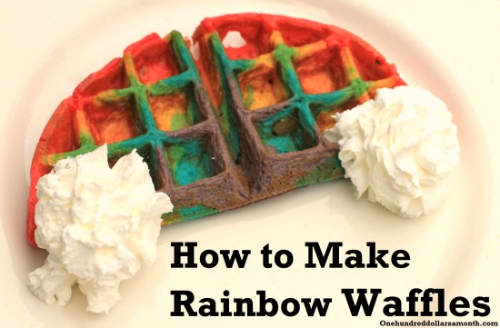 Easy St. Patrick’s Day Recipe – Rainbow Waffles