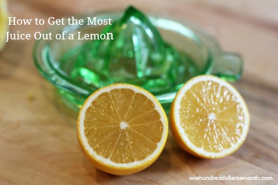 Kitchen Tip – How to Get the Most Juice from a Lemon