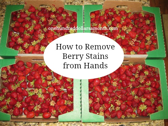 How to Remove Berry Stains from Your Hands