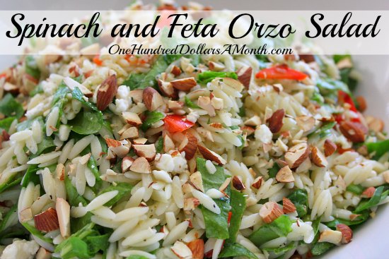 Spinach and Feta Orzo Salad