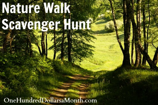 Nature Walk  Scavenger Hunt