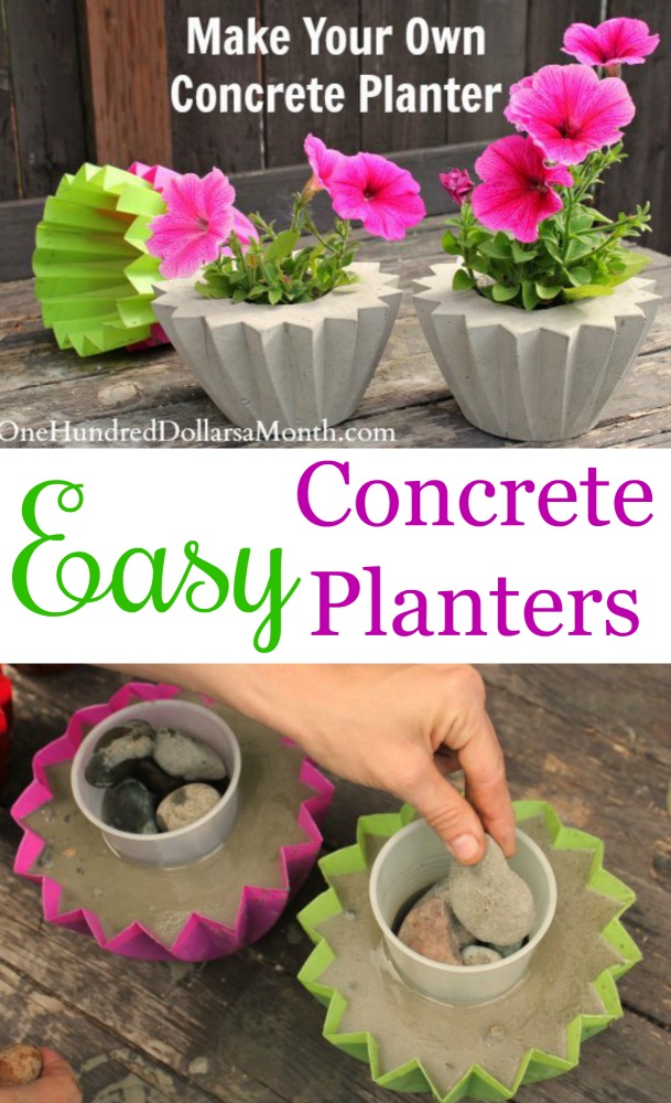 How to Make a Concrete Planter