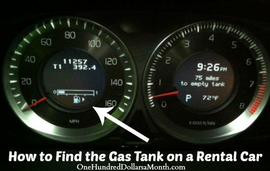 How to Find the Gas Tank on a Rental Car