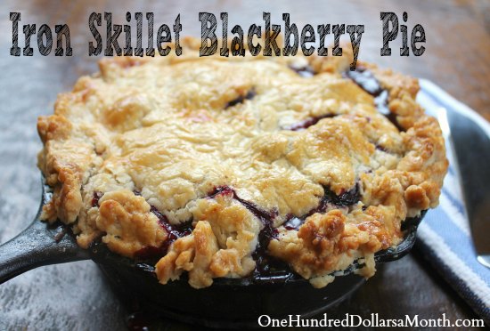 Iron Skillet Blackberry Pie