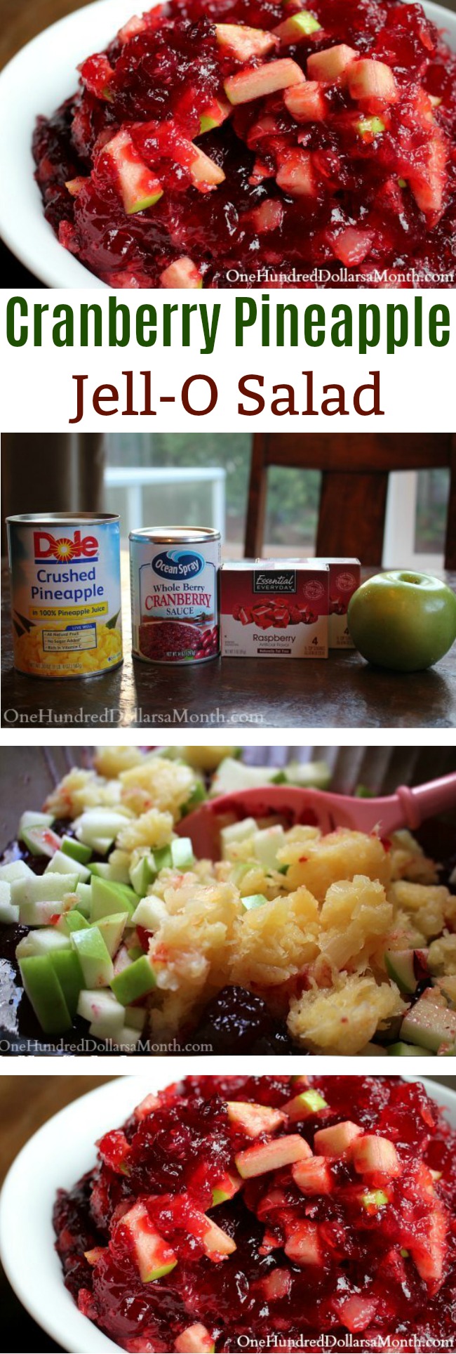 Cranberry Pineapple Jello Salad