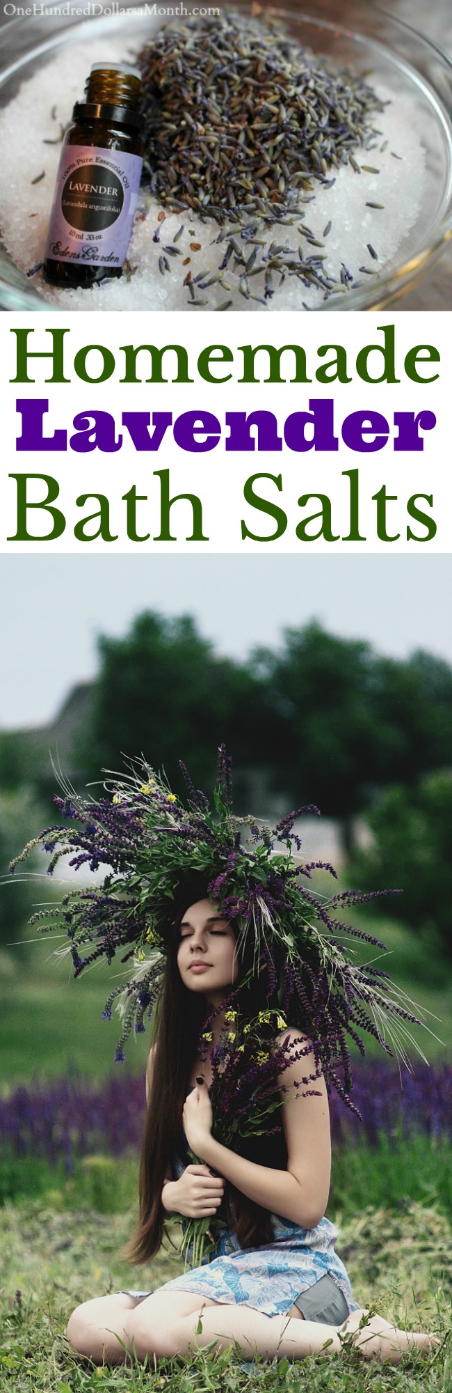 Homemade Lavender Bath Salts