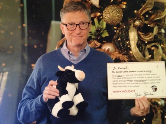 Bill Gates Plays Secret Santa