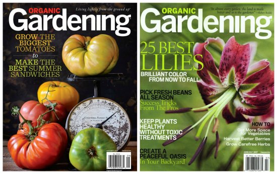 Organic Gardening Magazine $4.50 or Urban Farm Magazine $8.99 a Year