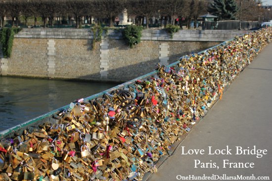 Love Lock Bridge Paris, France