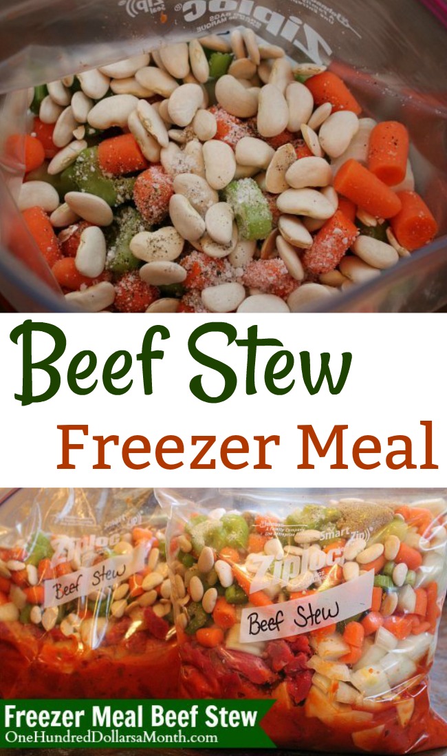 Freezer Meals – Beef Stew