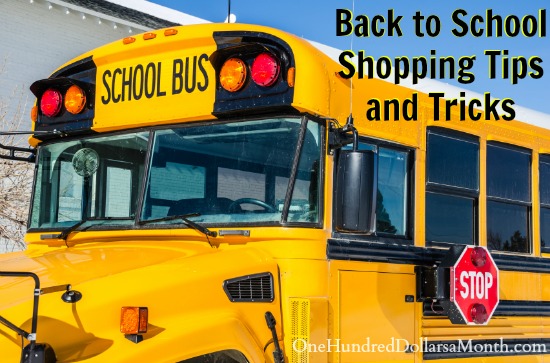 Back to School Shopping Tips and Tricks