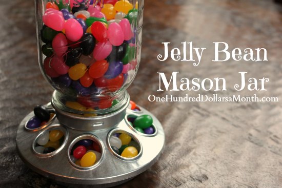 Jelly Bean Mason Jar – Upcycling a Chick Feeder