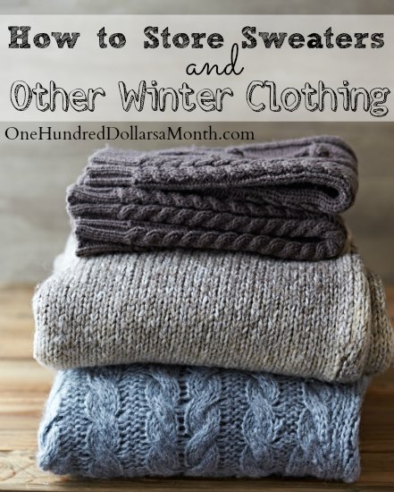 How to Store Sweaters and Other Winter Clothing