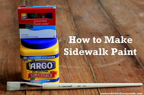 How To Make Sidewalk Paint