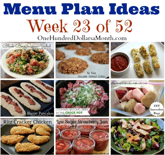 Weekly Meal Plan – Menu Plan Ideas Week 23 of 52