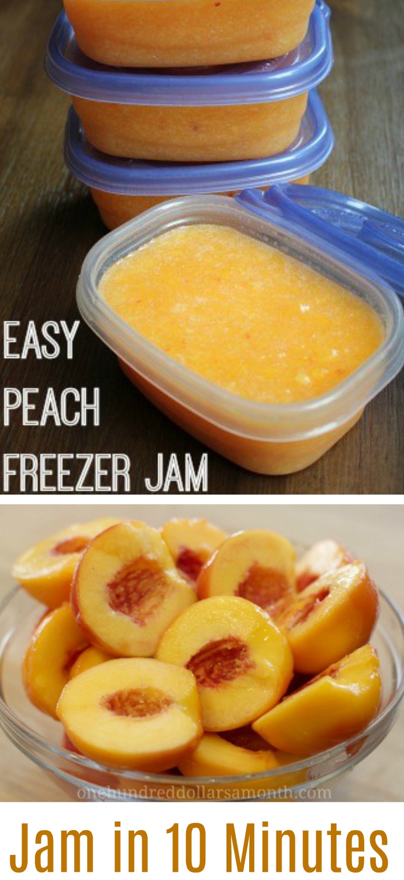 Fast and Easy Peach Freezer Jam