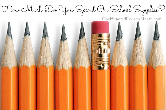 How Much Do You Spend On School Supplies?