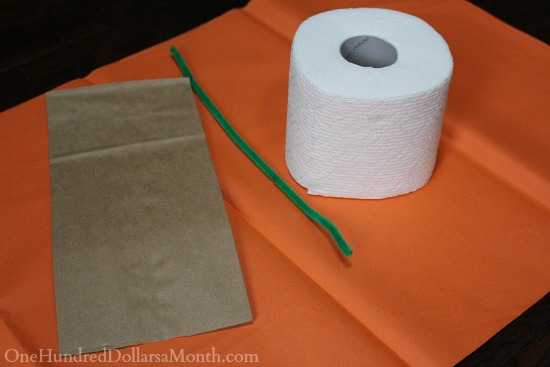 Halloween Craft – Toilet Paper Pumpkin