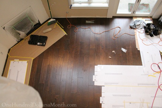 Mavis’ Remodel Blog Day 34 – My New Kitchen Countertop, Dark Hardwood Floors Finally Get Installed