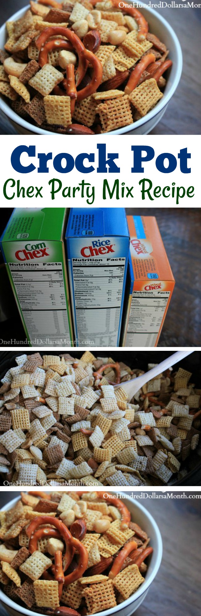 Slow Cooker Chex Party Mix Recipe