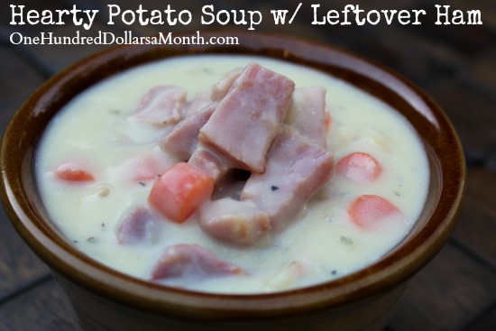 Hearty Potato Soup w/ Leftover Ham