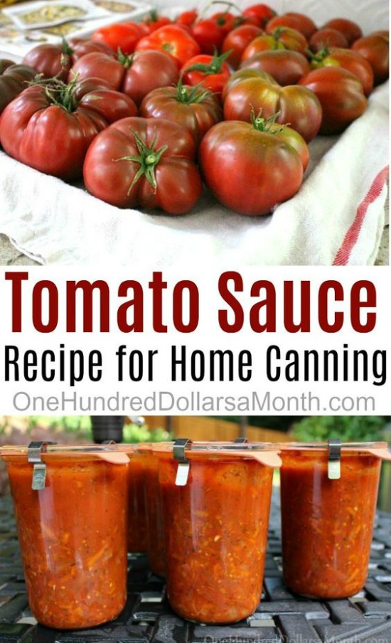 Simple Tomato Sauce Recipe for Canning