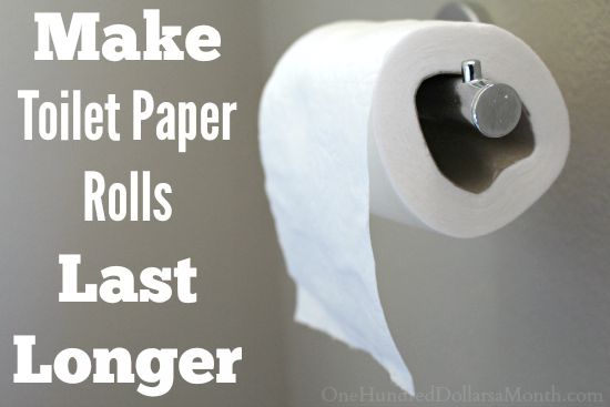 Penny Pinching Tip | Make Toilet Paper Rolls Last Longer