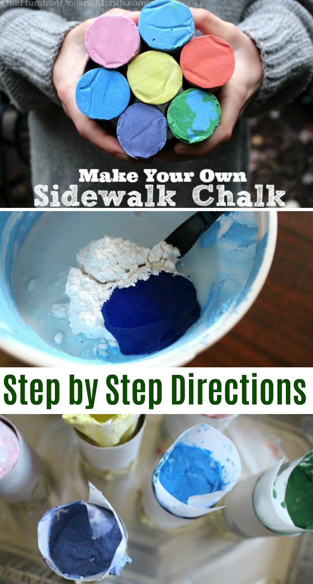 Homemade Sidewalk Chalk