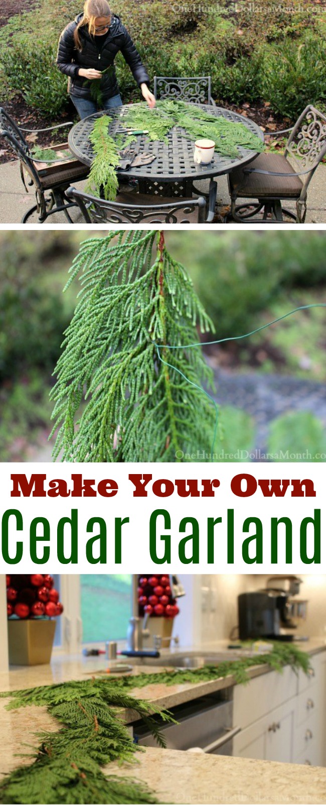 Homemade Holidays – DIY Cedar Garland