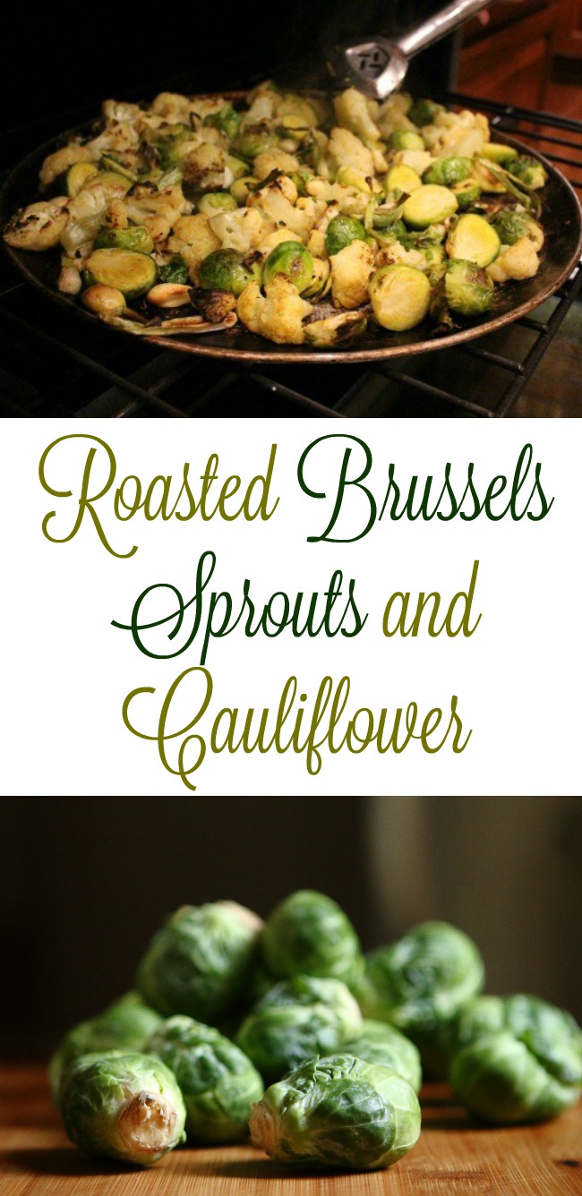 Mrs. HB’s Recipe for Roasted Brussel Sprouts and Cauliflower
