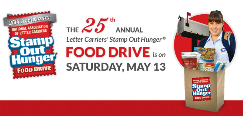 Stamp Out Hunger Food Drive This Saturday May 13th