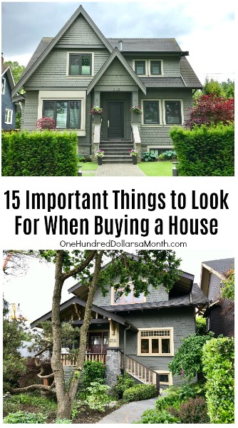 15 Important Things to Look For When Buying a House