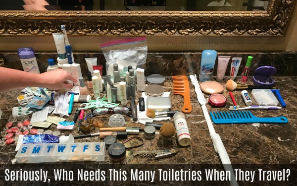 Seriously, Who Needs This Many Toiletries When They Travel?